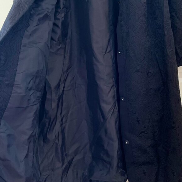 Talbots Woman's Plus-Size Black Tapestry Long-Lined Jacket/Cardigan Sz 16 - Picture 8 of 10